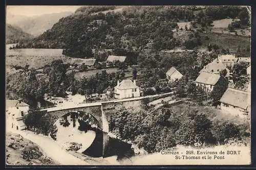 AK Bort, Vue de St-Thomas et le Pont