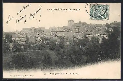 AK Voutezac, Vue générale du village pittoresque de la Corrèze