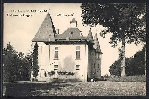 AK Lubersac, Château de Fragne côté Levant