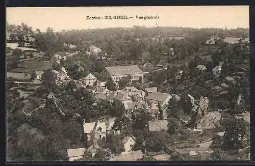 AK Gimel, Vue générale du village dans la vallée verdoyante