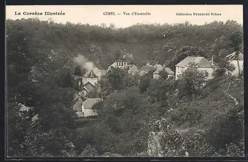 AK Gimel, Vue d`Ensemble des maisons entourées de forêt dense