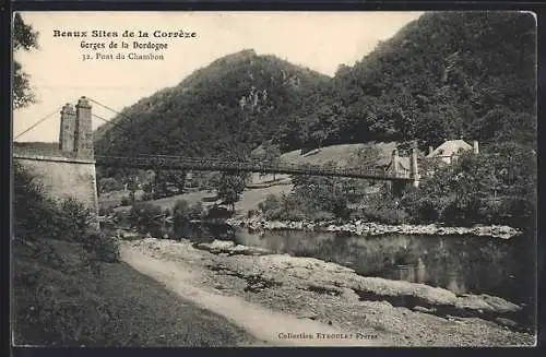 AK Pont du Chambon, Pont du Chambon sur la Dordogne dans les Gorges