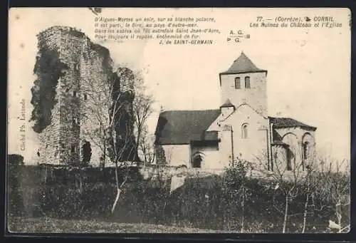 AK Cornil, Les Ruines du Château et l`Église