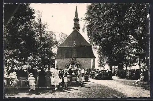 AK Ussel, Notre-Dame de la Chabanne un jour de pèlerinage