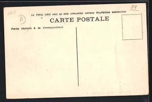 AK Gimel, L`Étang de Ruffau avec des promeneurs au bord de l`eau