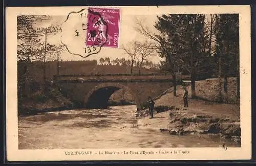 AK Eyrein-Gare, Le Pont d`Eyrein, Pêche à la Toupie