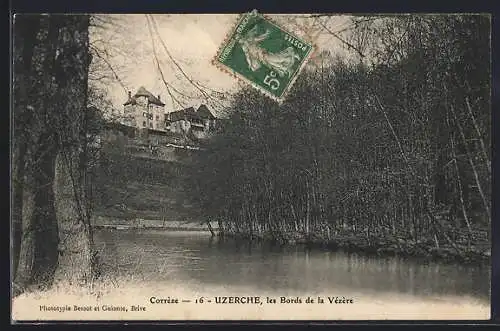 AK Uzerche, les Bords de la Vézère