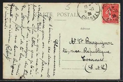 AK Tulle, Quai de Valon et vue sur la ville et la rivière