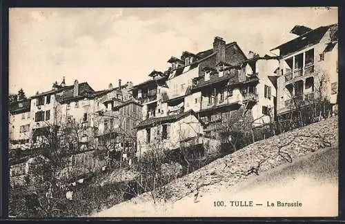 AK Tulle, La Barassie avec maisons sur la colline