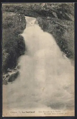 AK Le Saillant, Une Cascade de la Vézère