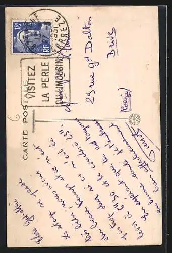 AK Uzerche, Porte Bécharie dite Porte Marclaux (XIe et XIIe siècles) Vue intérieure