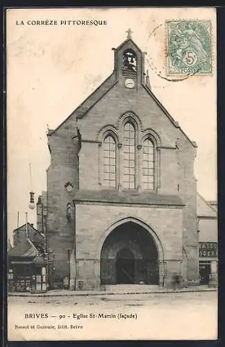 AK Brive, Église St-Martin (facade)