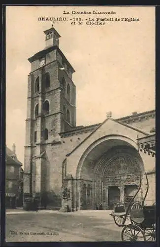 AK Beaulieu, Le Portail de l`Église et le Clocher