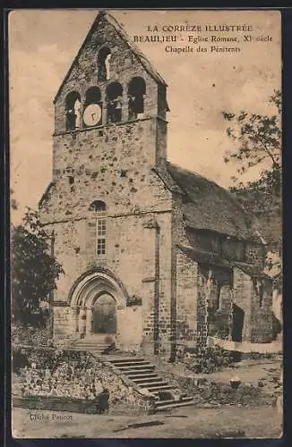 AK Beaulieu, Église Romane XIe siècle, Chapelle des Pénitents