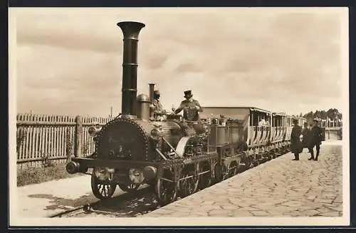 AK Nürnberg, Reichsbahnausstellung 100 Jahre Deutsche Eisenbahn, 1935, Ludwigseisenbahn