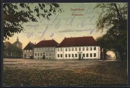 AK Rendsburg, Blick zum Paradeplatz