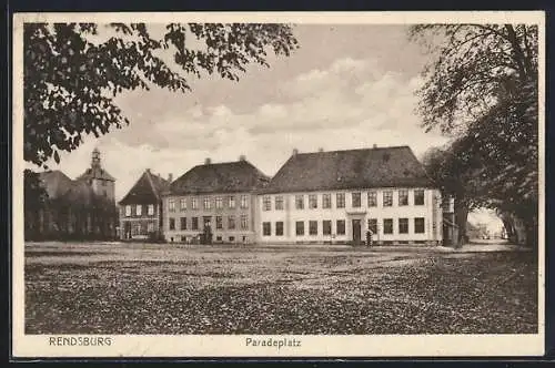 AK Rendsburg, Blick zum Paradeplatz