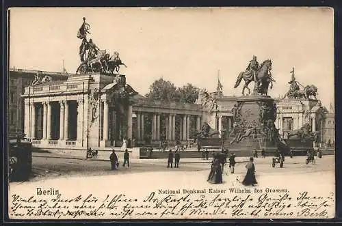 AK Berlin, National Denkmal Kaiser Wilhelm des Grossen