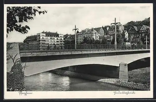 AK Pforzheim, Hindenburgbrücke