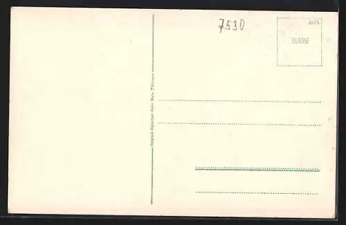 AK Pforzheim, Stadtansicht aus der Vogelschau