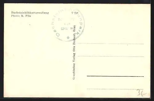 AK Obertraun, Dachstein-Rieseneishöhle, Eisberge im Parsivaldom