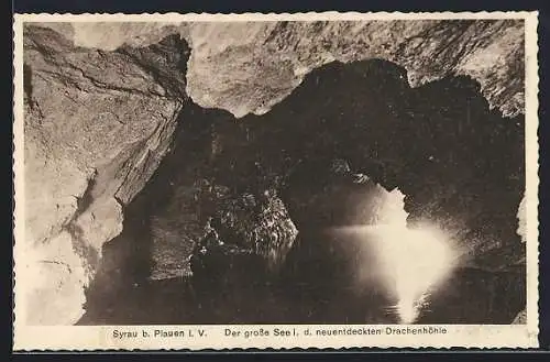 AK Syrau, Blick auf den grossen See der Drachenhöhle