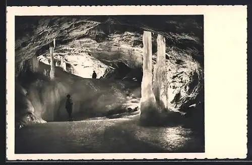 AK Salzburg, Eisriesenwelthöhle, Donardom gegen Wimur