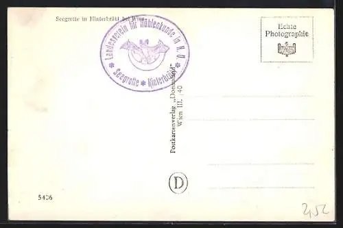 AK Hinterbrühl, Seegrotte mit Besucherboot