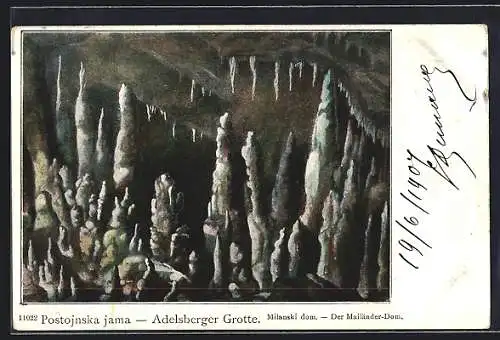 AK Adelsberger Grotte, Der Mailänder-Dom