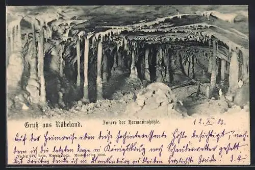 AK Rübeland im Harz, Inneres der Hermannshöhle, II. Abteilung