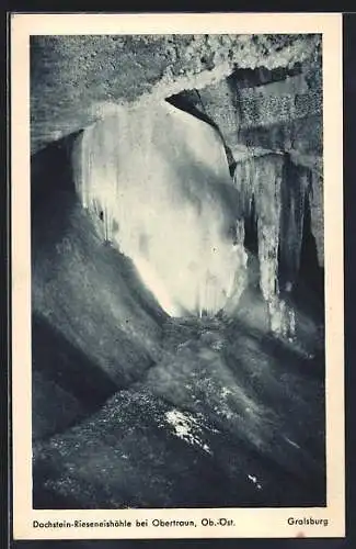 AK Obertraun, Dachstein-Rieseneishöhle, Gralsburg