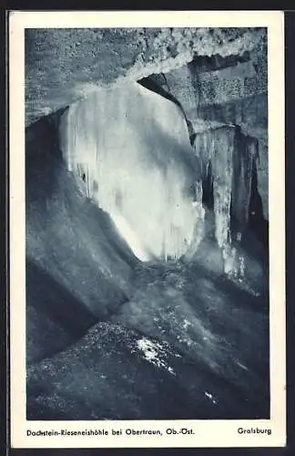 AK Obertraun, Dachstein-Rieseneishöhle, Gralsburg