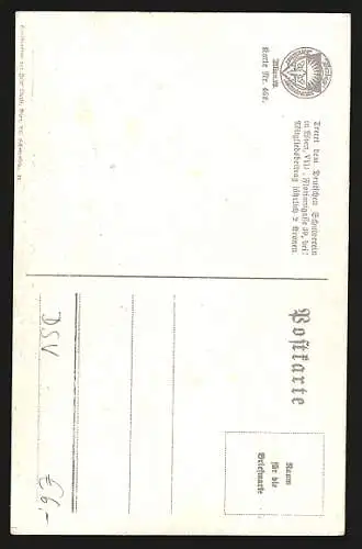 Künstler-AK Karl Friedrich Gsur, Deutscher Schulverein NR 462: Prinzessin m. sterbendem Mann im Arm