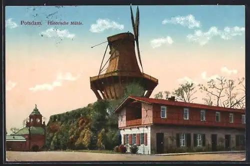 AK Potsdam, Motiv der Hist. Mühle, Windmühle