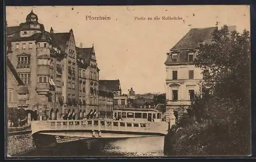 AK Pforzheim, Partie an der Rossbrücke