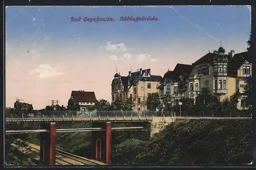 AK Bad Oeynhausen, Südbahnbrücke, Teilansicht