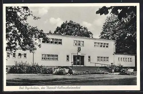 AK Bad Oeynhausen, Thermal-Hallenschwimmbad, Frontansicht