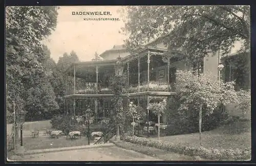 AK Badenweiler, Kurhausterrasse