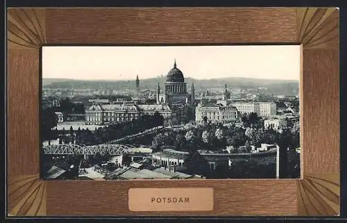 AK Potsdam, Stadtansicht aus der Vogelschau