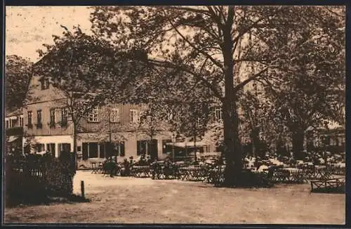 AK Dresden-Dresdner Heide, Fischhaus im Albert-Park