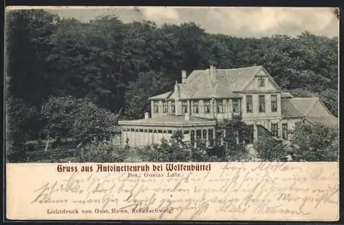 AK Wolfenbüttel, Gasthaus Antoinettenruh