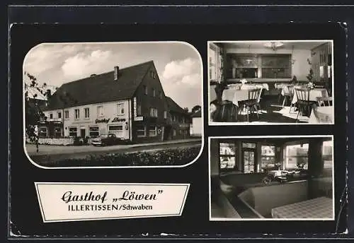 AK Illertissen /Schwaben, Gasthof Löwen Kunze, mit Innenansichten