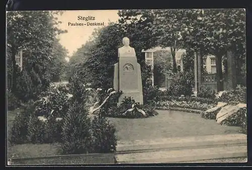 AK Berlin-Steglitz, Am Paulsen-Denkmal