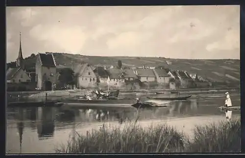 AK Frickenhausen a. Main, Uferpartie