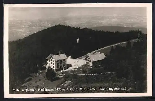 AK Badenweiler, Fliegeraufnahme des Hotel Hochblauen