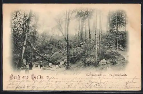 AK Berlin-Kreuzberg, Wolfsschlucht im Victoriapark