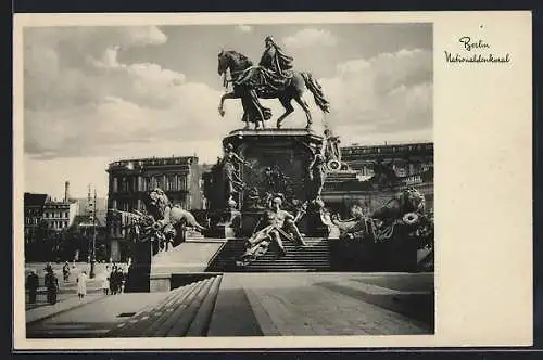 AK Berlin, Blick auf das Nationaldenkmal
