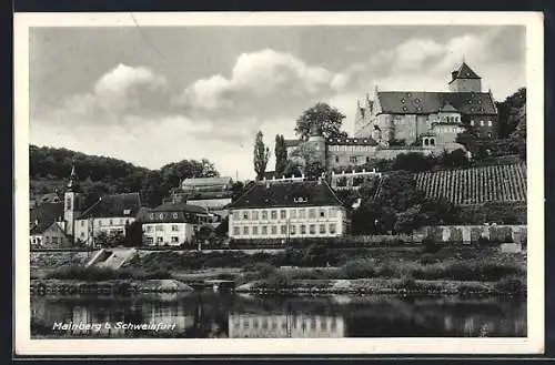 AK Mainberg b. Schweinfurt, Ansicht vom Wasser aus