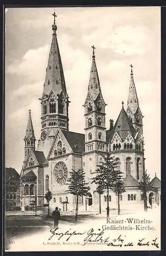 AK Berlin-Charlottenburg, Kaiser-Wilhelm-Gedächtniskirche