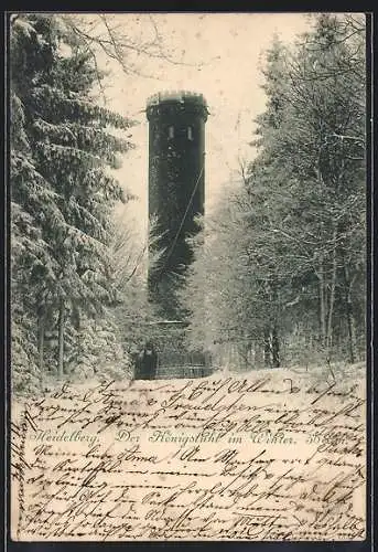 AK Heidelberg, Der Königstuhl im Winter